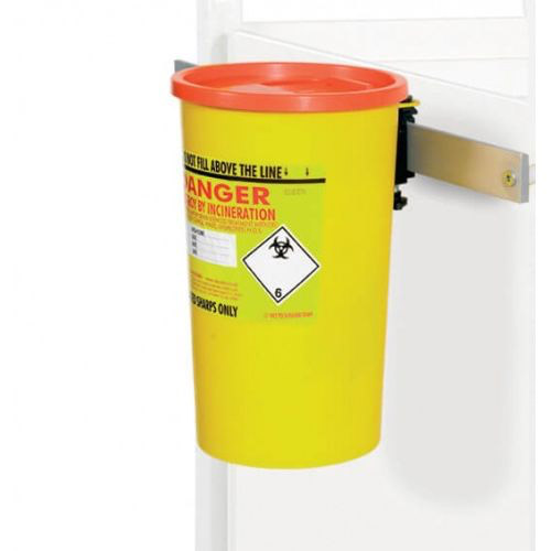 Daniels Sharps Box Bracket for the Sunflower Medical Ward Drug and