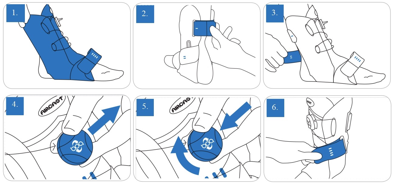 How to correctly apply your Aircast Airsport Ankle Brace