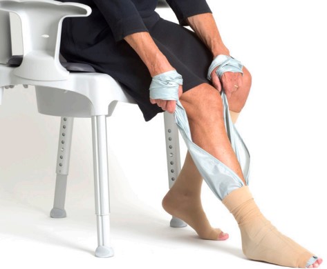 Socky Compression Stocking Aid application