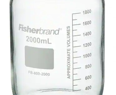 Fisherbrand 2L Reusable Glass Media Bottle with Cap