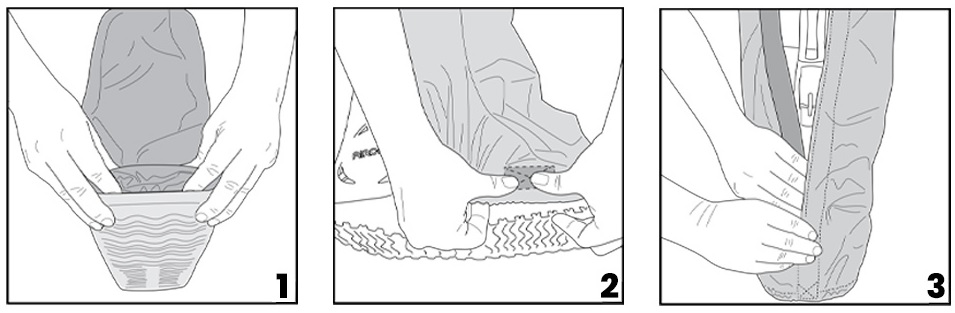 Application Instructions for Aircast Walker Boot Cover