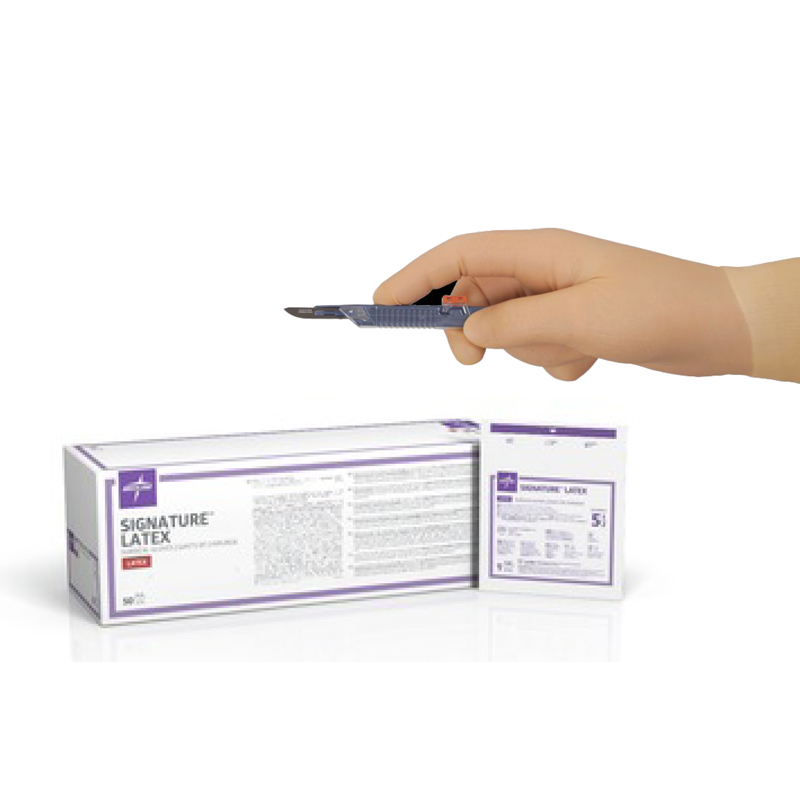 Medline Signature Latex PowderFree Surgical Gloves MedicalSupplies.co.uk
