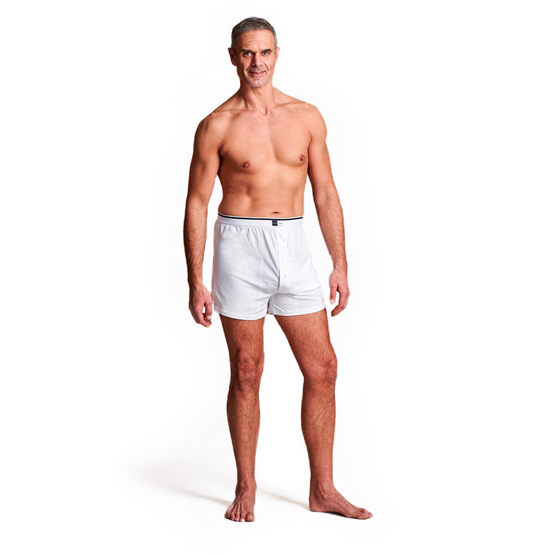 CUI Men's White Ostomy Boxer Shorts - MedicalSupplies.co.uk