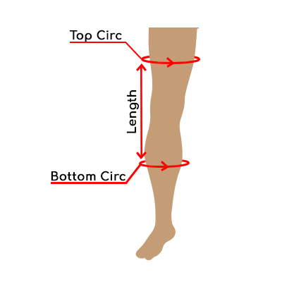Leg measurement guide for splint 