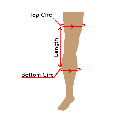 Leg measurement guide for splint