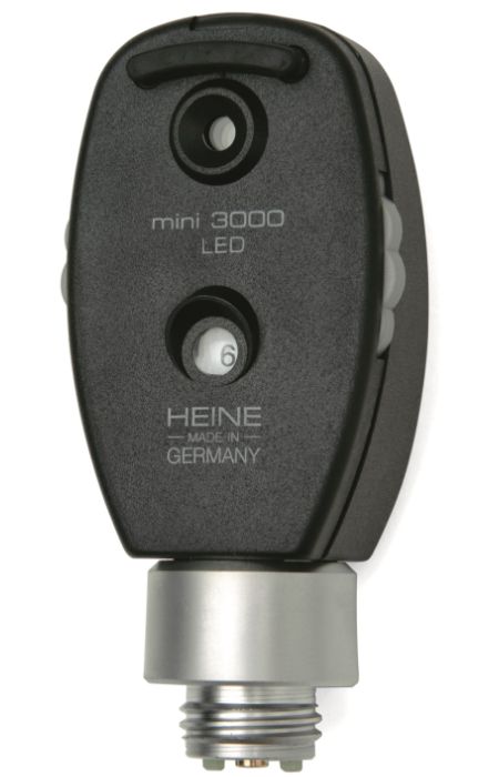 The LED light produces up to 50,000 hours of consistent light (ophthalmoscope pictured) The LED light produces up to 50,000 hours of consistent light