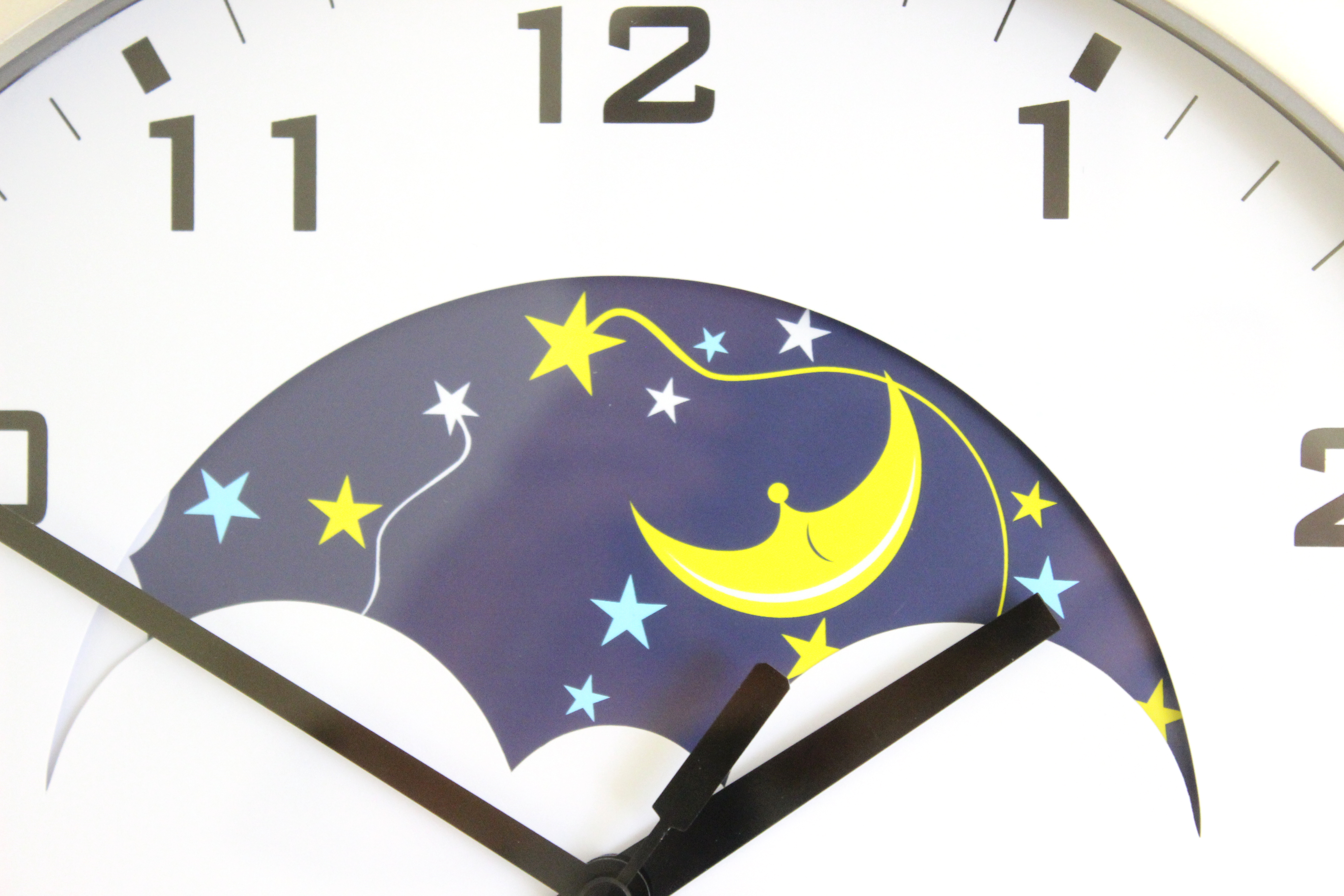 Day and Night Clock with Colourful Visual Display