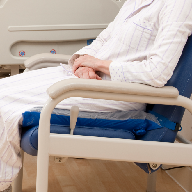 The Pressure Relief Cushion is designed for use on a standard static chair Repose Pressure Relief Cushion For A Standard Chair