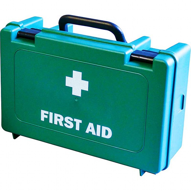 The HSE Kit case is designed with a hard plastic, locking clips and a carry handle Image of the HSE Small Kit Case