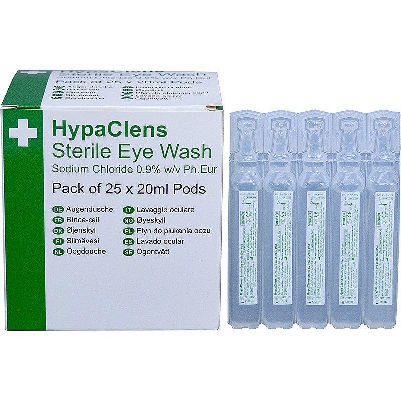 HypaClens Sterile Eye Wash Pods (Pack of 25)