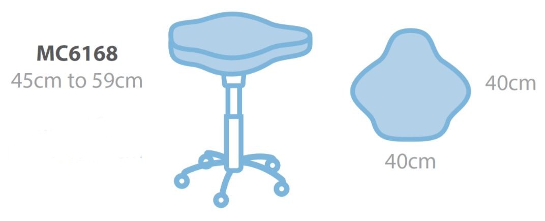 seers dual curve standard medical stool dimensions