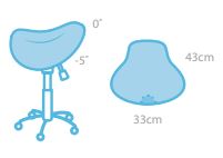 seers medical economy saddle stool dimensions