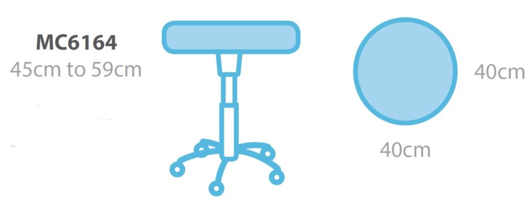 seers round standard medical stool dimensions