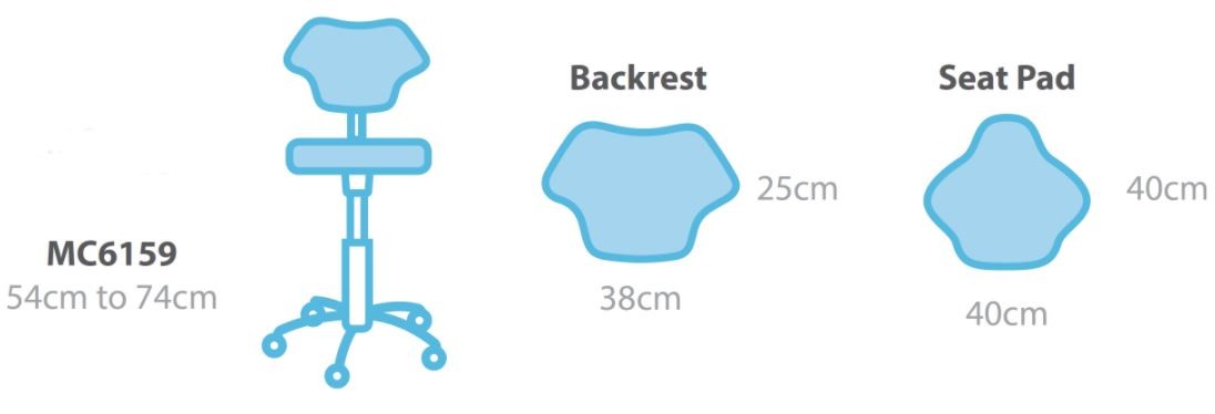 seers surgeons and sonographers high chair dimensions