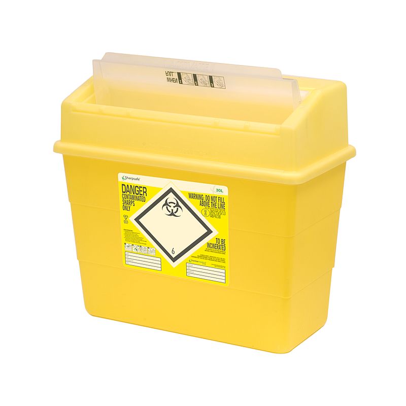Sharpsafe 30L Protected Sharps Container - MedicalSupplies.co.uk