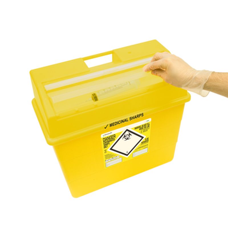 Sharpsafe 30L Protected Sharps Container - MedicalSupplies.co.uk