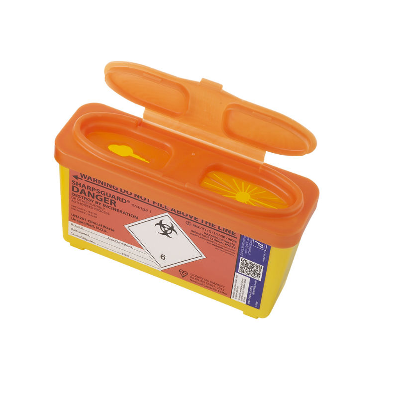Sharpsguard Sharps Pattumiera 1 Litro - Scatola Aghi Gialla - Foto 13