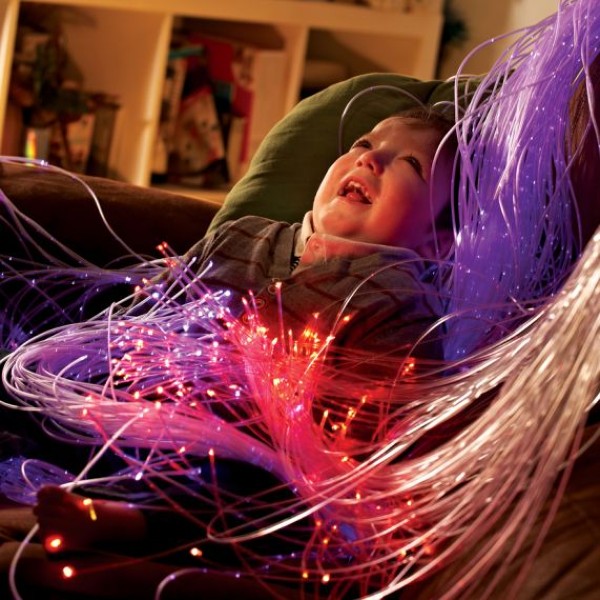 Fibre optic lights provide a calming influence on children with autism and SPD