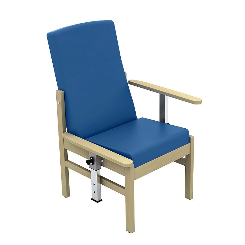 Sunflower Medical Atlas Navy MidBack Vinyl Patient Armchair with Drop