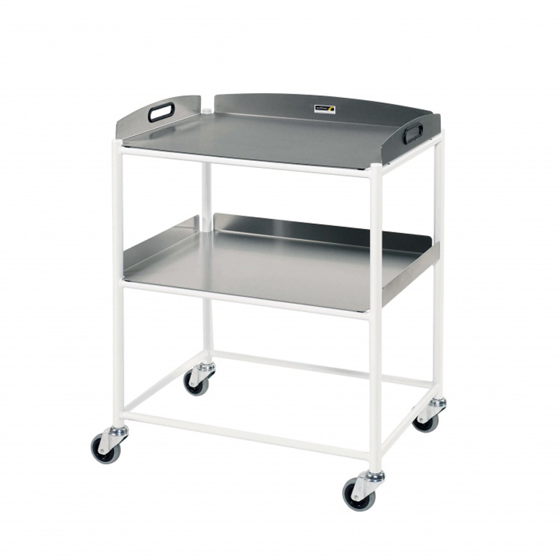 Sunflower Medical Dressing Trolley 66cm x 52cm x 86cm with Two