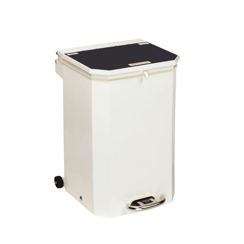 Sunflower Medical 50 Litre Clinical Hospital Waste Bin with Black Lid