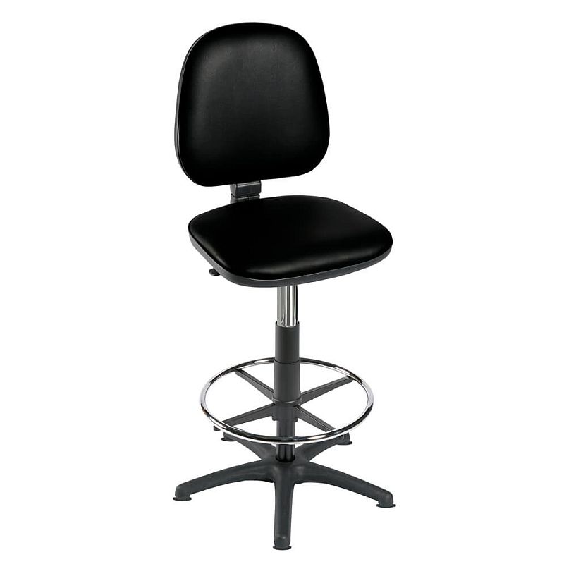 Sunflower Medical HighLevel Black GasLift Chair with Foot Ring and