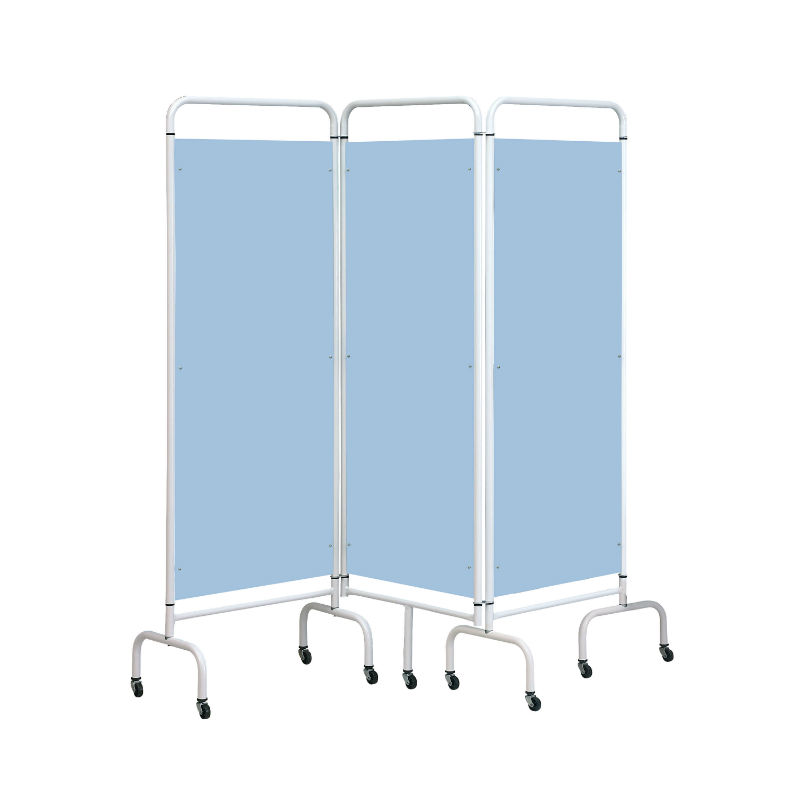 Sunflower Medical Sky Blue Mobile ThreePanel Folding Hospital Ward