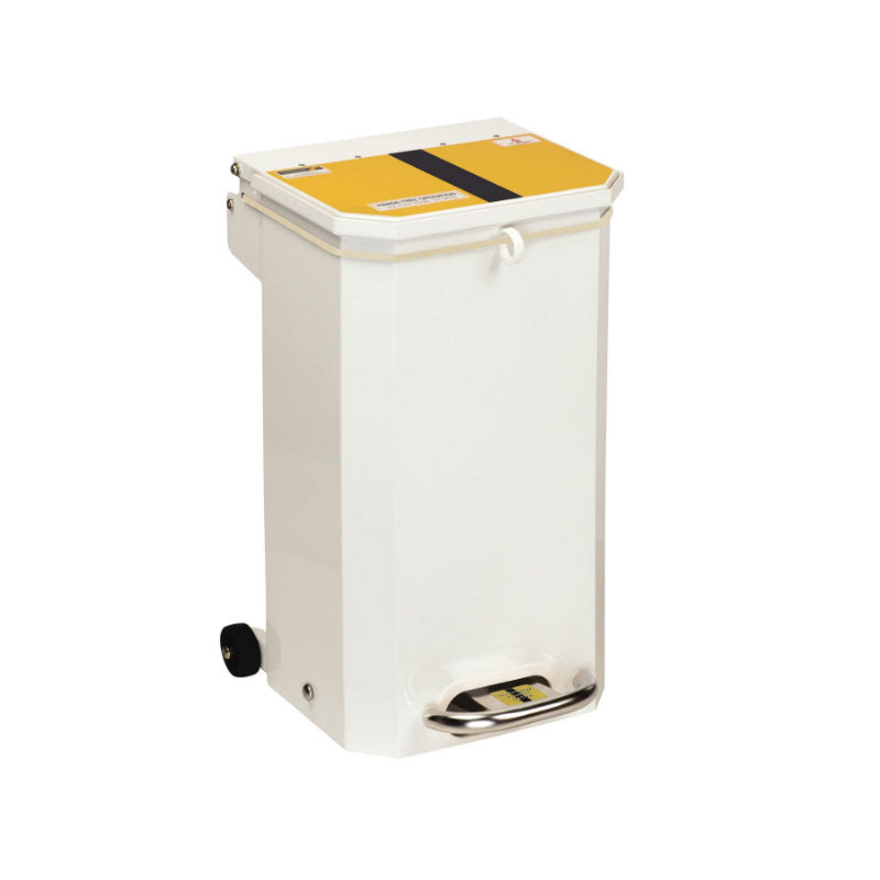 Sunflower Medical 20 Litre Clinical Hospital Waste Bin with Yellow and
