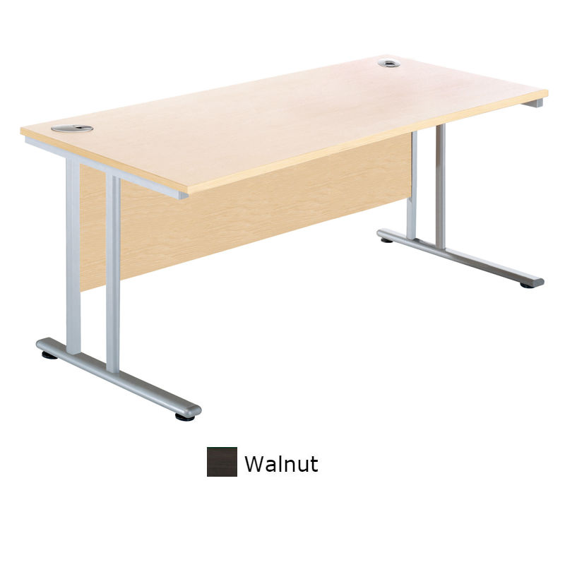 Sunflower Medical Walnut 180cm Wide Rectangular Desk