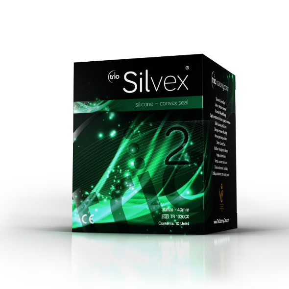 Trio Silvex Silicone Convex Ostomy Seals 30 - 40mm (Pack ...