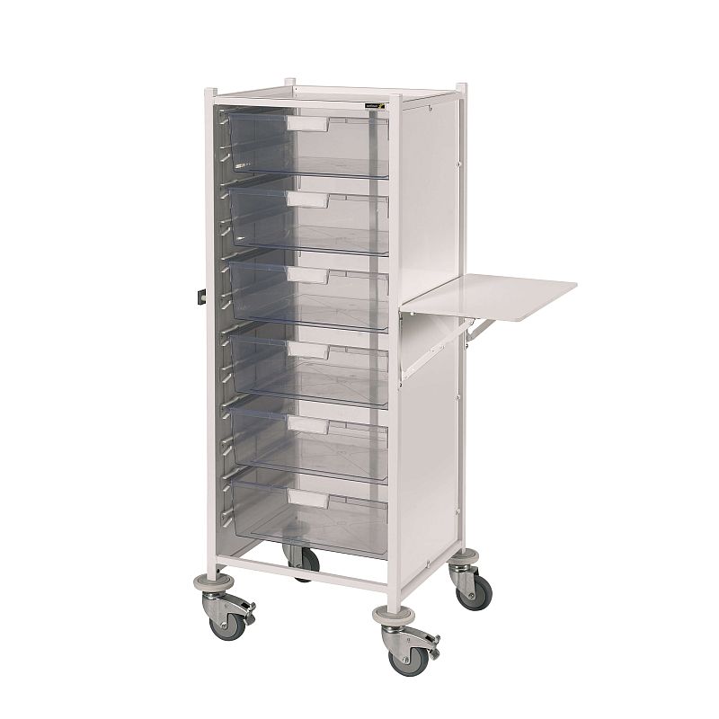 Sunflower Medical Vista 120 Storage Trolley with Six DoubleDepth Clear