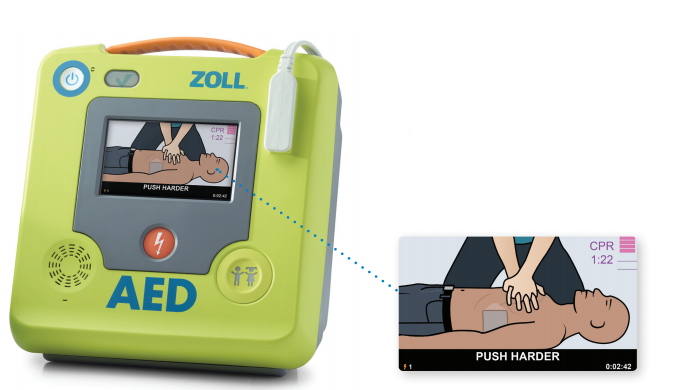 CPR guidance with the AED 3 Defibrillator CPR Guidance With The AED 3 Defibrillator