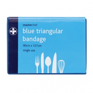 Masterchef Single Use Blue Triangular Bandage
