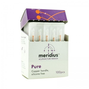 Meridius Pure Acupuncture Needles with Copper Handles (Pack of 100)