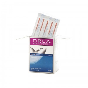 ORCA Resolve Copper Handle Acupuncture Needles with Guide Tube (Pack of 500)