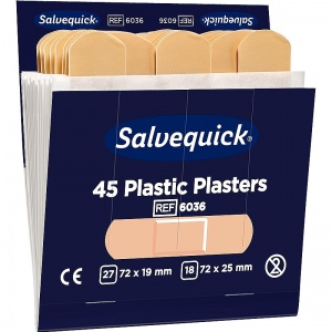 Salvequick Plastic Plasters (Pack of 6)