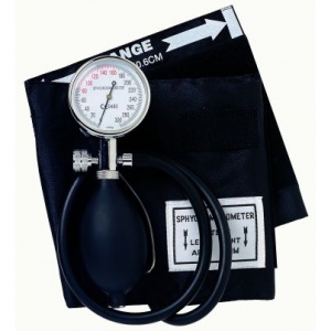 Sapphire Aneroid Sphygmomanometer with Black Cuff