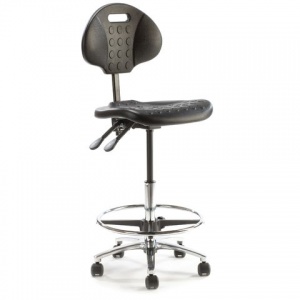 SEERS Medical High Laboratory Chair (Black)