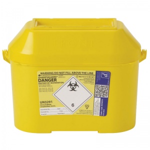 Sharpsguard Extra Yellow 8.5L Sharps Container (Case of 15)