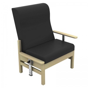 Sunflower Medical Atlas High-Back Vinyl Bariatric Patient Armchair with Drop Arms