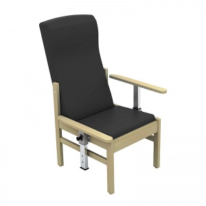 Sunflower Medical Atlas High-Back Vinyl Patient Armchair with Drop Arms