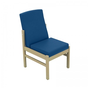 Sunflower Medical Mid Blue Low-Back Vinyl Patient Side Chair