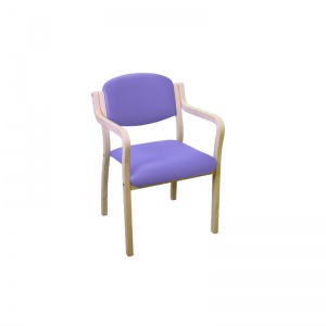 Sunflower Medical Lilac Vinyl Aurora Visitor Chair with Extended Arms