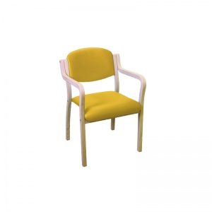 Sunflower Medical Primrose Vinyl Aurora Visitor Chair with Extended Arms