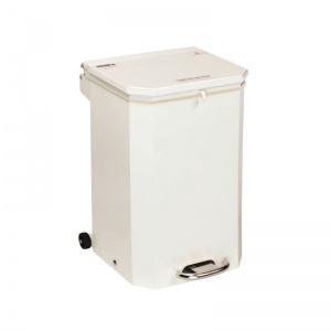 Sunflower Medical 50 Litre Clinical Hospital Waste Bin with White Lid for General Use