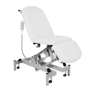 Sunflower Medical White Fusion Electric Height Treatment Chair with Single Foot Section