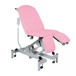 Sunflower Medical Salmon Fusion Electric Height Treatment Chair with Split Foot Section
