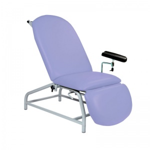 Sunflower Medical Lilac Fusion Fixed-Height Phlebotomy Chair with Adjustable Feet