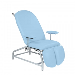 Sunflower Medical Cool Blue Fusion Fixed-Height Treatment Chair with Adjustable Feet