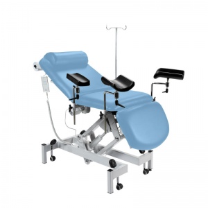 Sunflower Medical Cool Blue Fusion Drop End Multi-Discipline Couch with Electric Adjustment